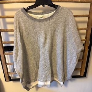 Club Monaco Crewneck terry with batwing sleeves